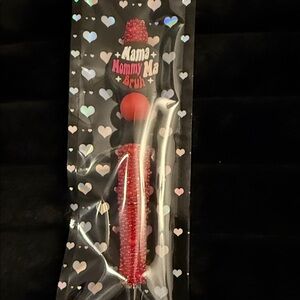 Vibrant Red and Black Party Favor